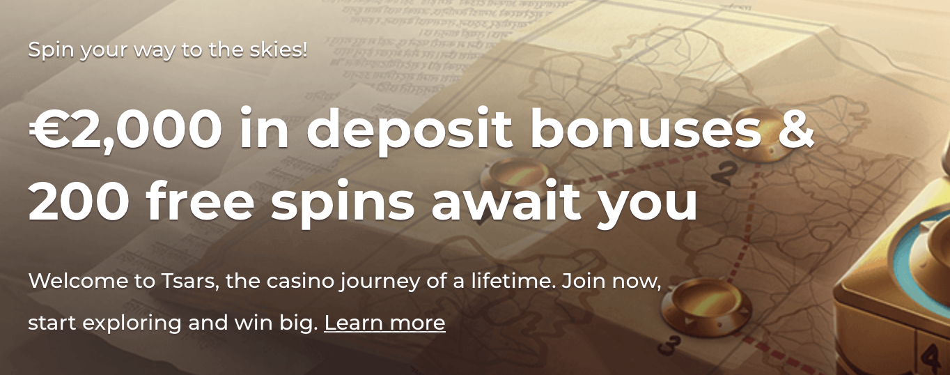 Officiell webbplats för Tsars Casino
